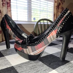 Lulu Townsend Plaid Heels